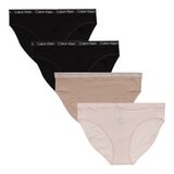 Calvin Klein 女內褲四入組 XL 黑+黑+膚+淺膚