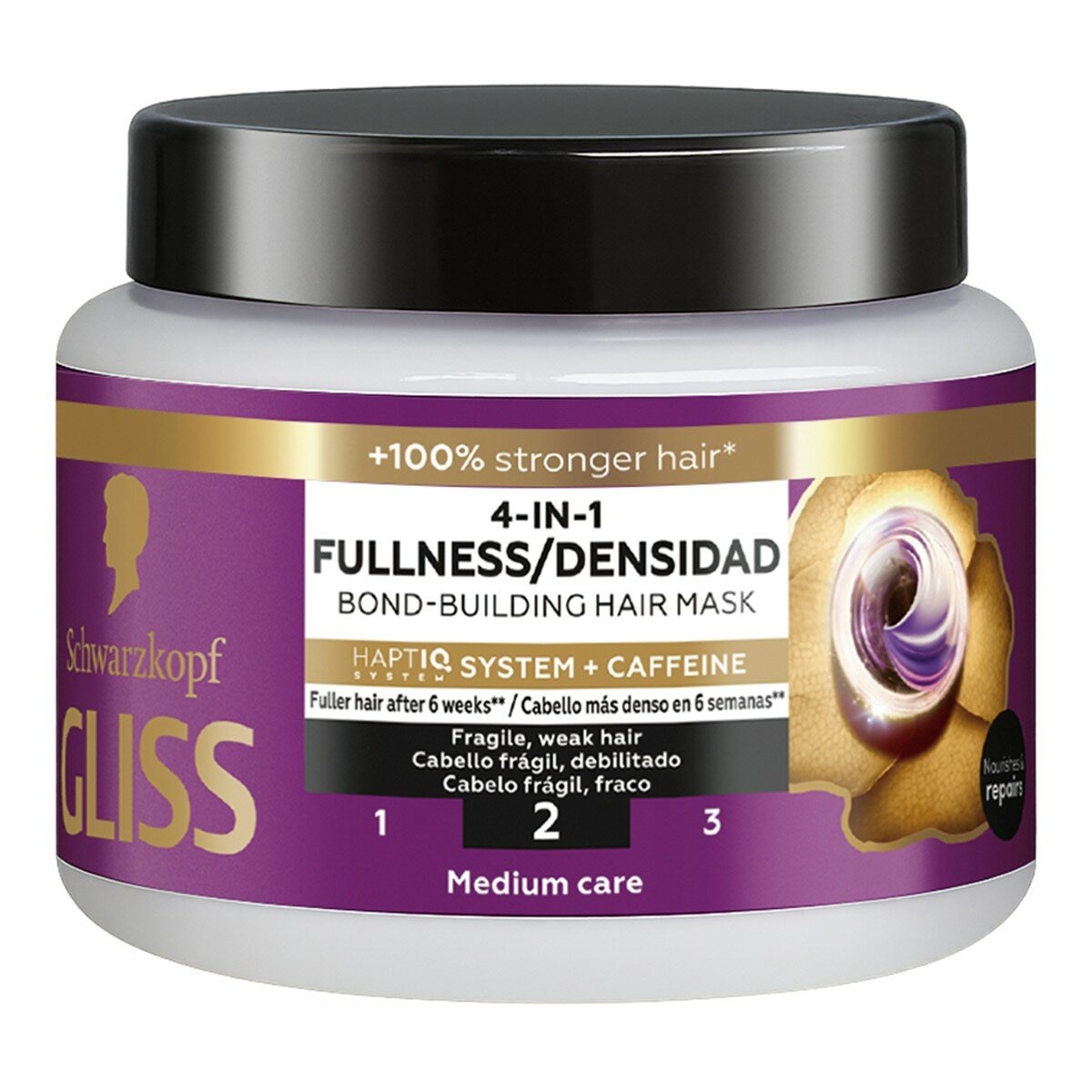 施華蔻 GLISS 4效咖啡因護髮膜 400毫升 X 2入