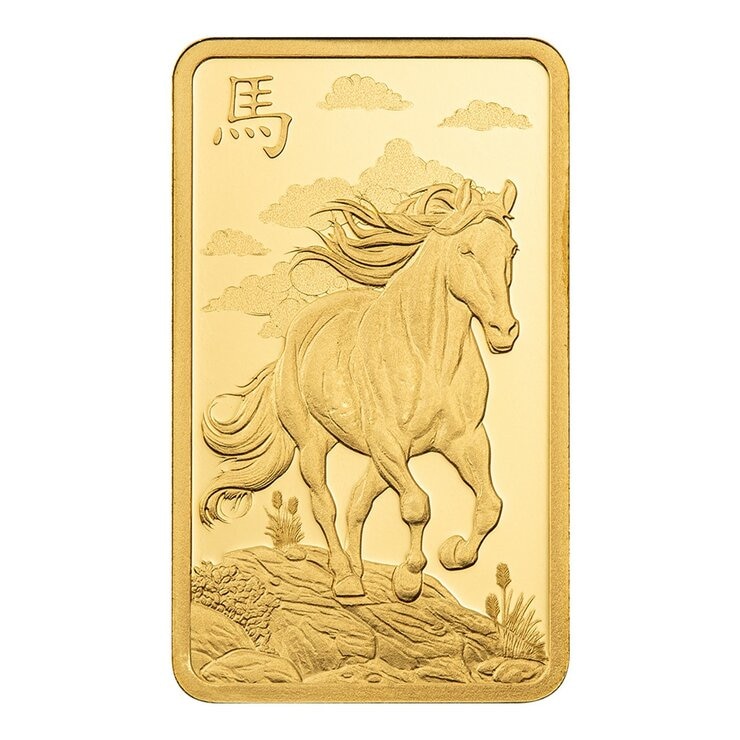 PAMP 馬年彌月 黃金條塊 999.9純金 5公克