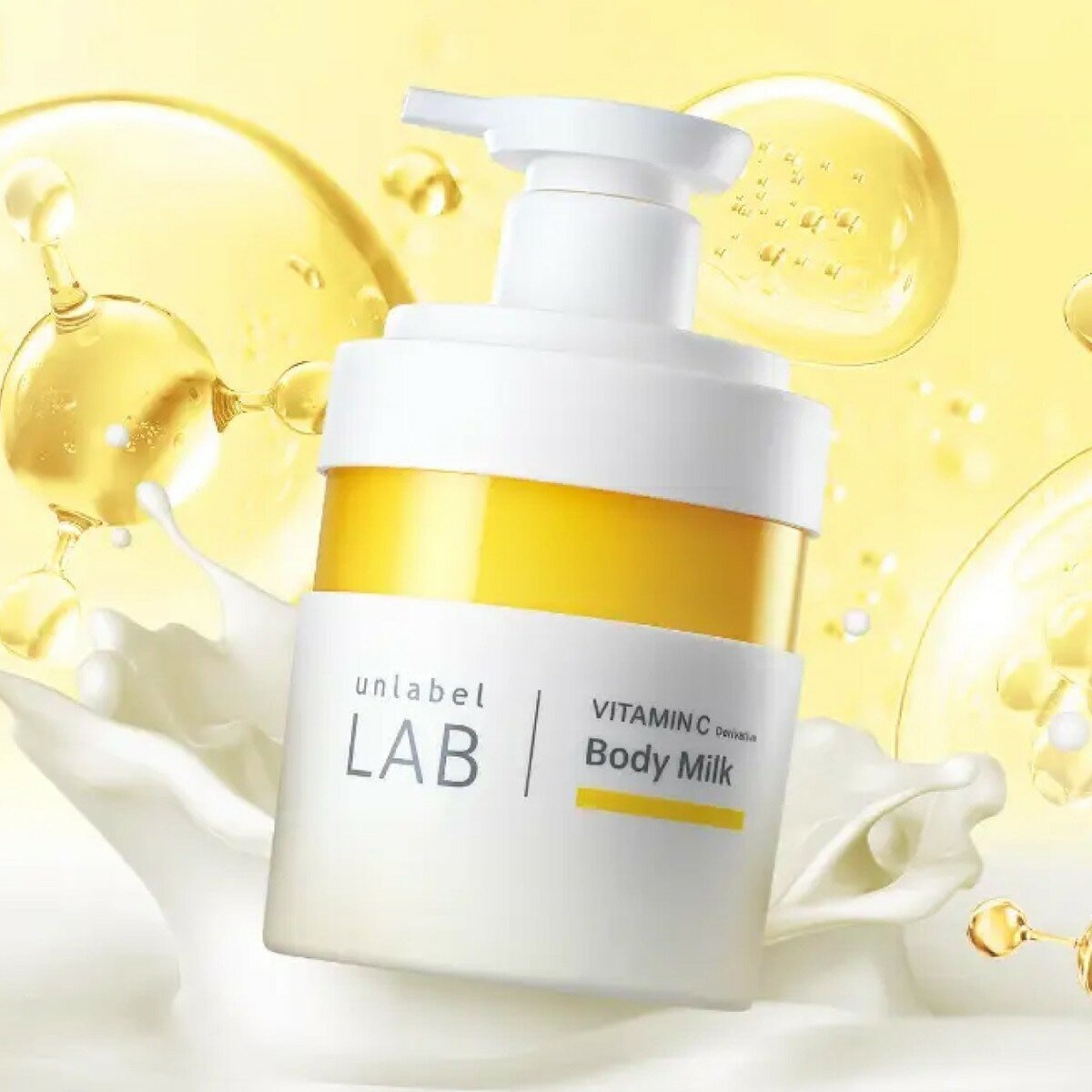 unlabel LAB 超亮白維他命C保濕身體乳 300公克 X 2入