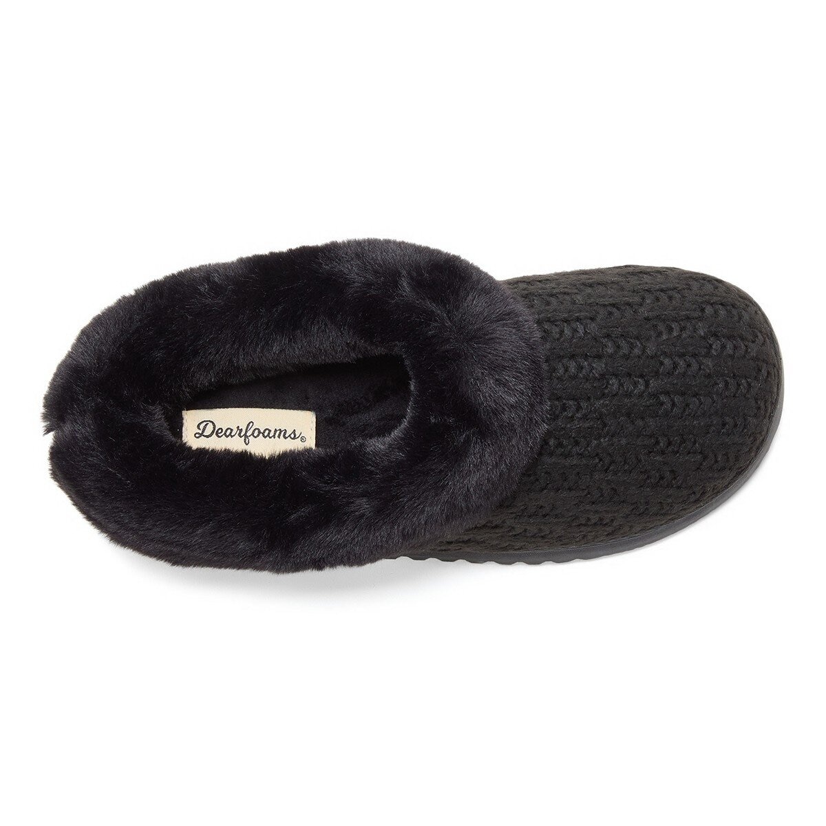Dearfoams 女保暖休閒鞋 黑