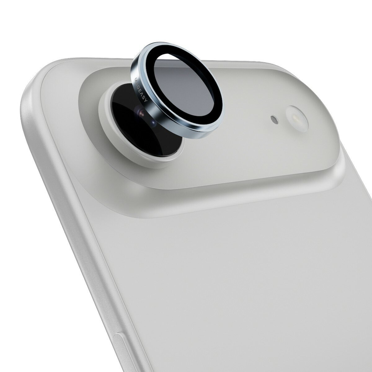 MAGEASY Bright M 不發黃軍規磁吸透明殼 iPhone Air (白磁圈) + 鏡頭保護貼Lenz(雲霧) + Vetro 9H 鋼化玻璃保護膜