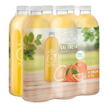 Don Simon 100%柳橙汁 1公升 X 6入 Don Simon 100%柳橙汁 1公升 X 6入