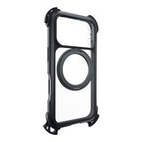 MAGEASY Odyssey Ultra M 終極防摔磁吸支架掛繩手機殼 iPhone 17 Pro(午夜/黑色) + 鏡頭保護貼Lenz(炫彩) + Vetro 9H 鋼化玻璃保護膜