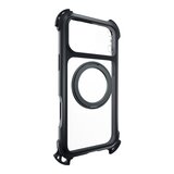 MAGEASY Odyssey Ultra M 終極防摔磁吸支架掛繩手機殼 iPhone 17 Pro Max(午夜/黑色) + 鏡頭保護貼Lenz(午夜) + Vetro 9H 鋼化玻璃保護膜