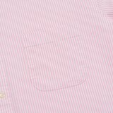 Brooks Brothers 男長袖襯衫 粉紅條紋 XL