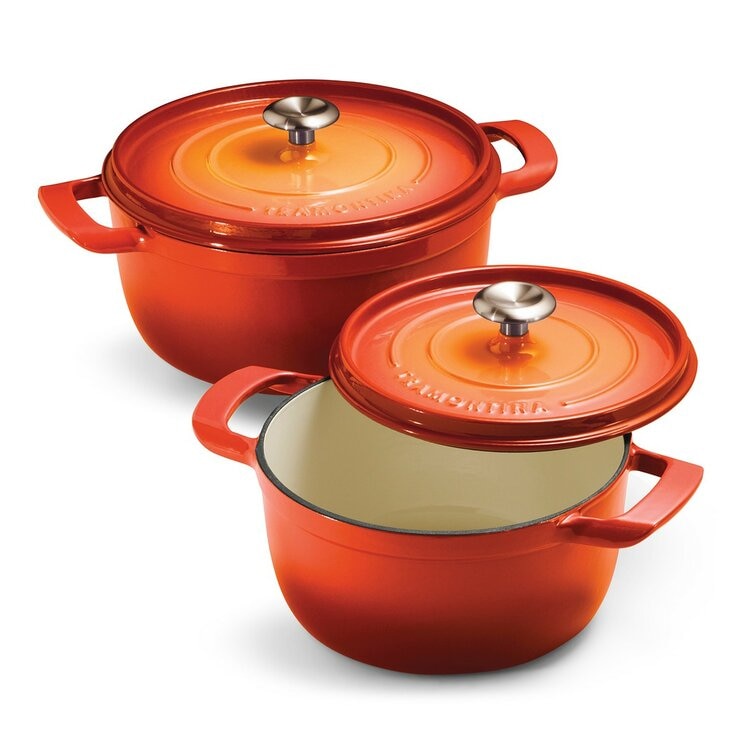 Tramontina 雙耳圓形鑄鐵鍋 含鋼頭鍋蓋 X 4件組