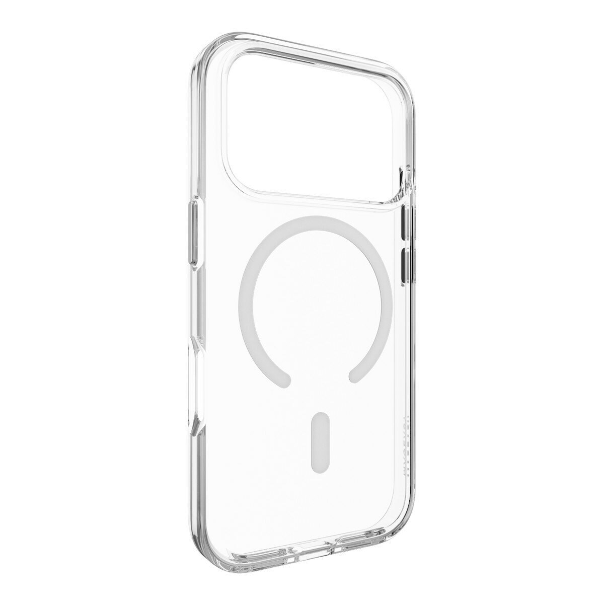 MAGEASY Bright M 不發黃軍規磁吸透明殼 iPhone 17 Pro(白磁圈) + 鏡頭保護貼Lenz(迷霧) + Vetro 9H 鋼化玻璃保護膜