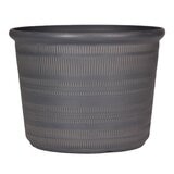 塑膠花盆 3件組 灰色