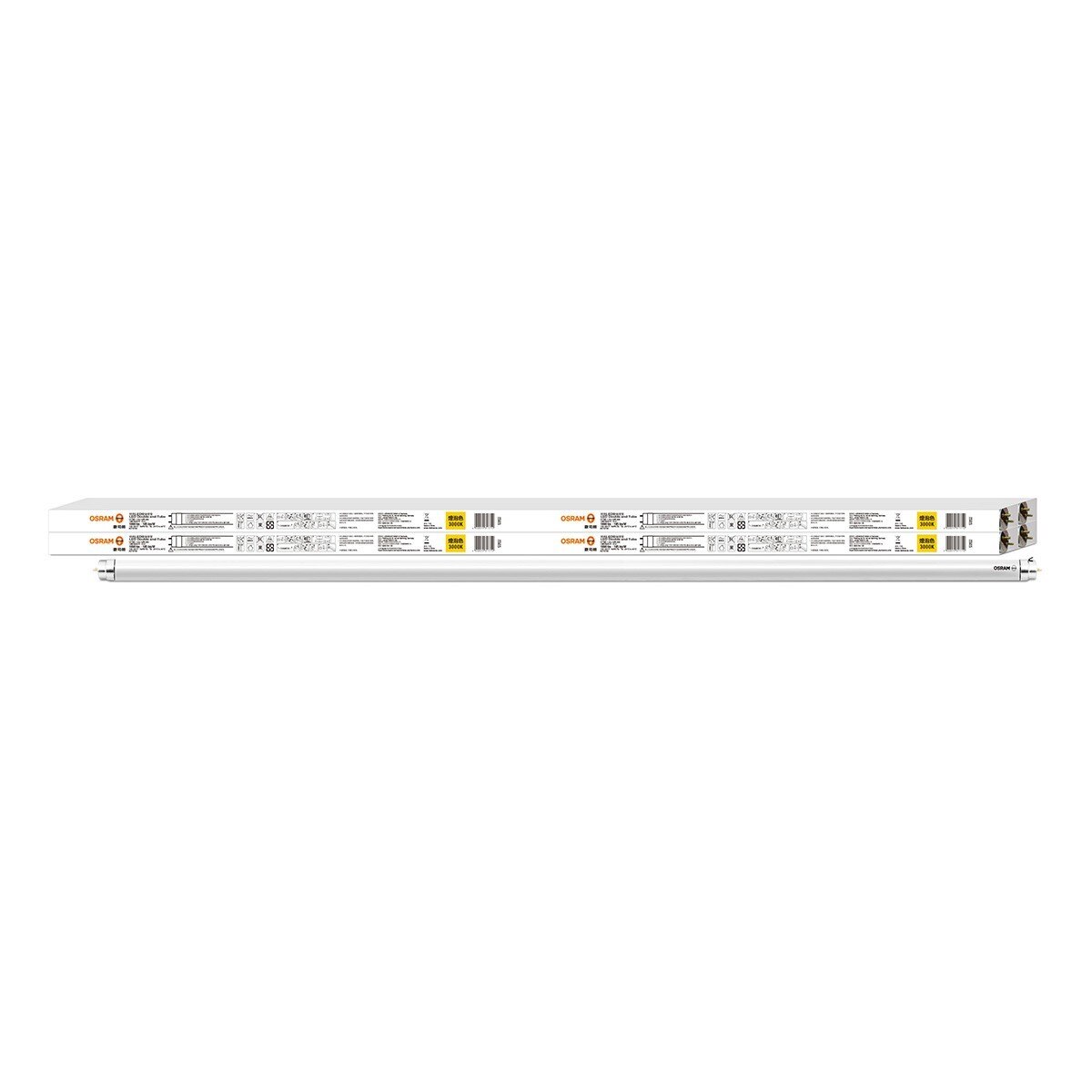 歐司朗 朗德萬斯 T8 18W 4呎 LED燈管 4入 黃光