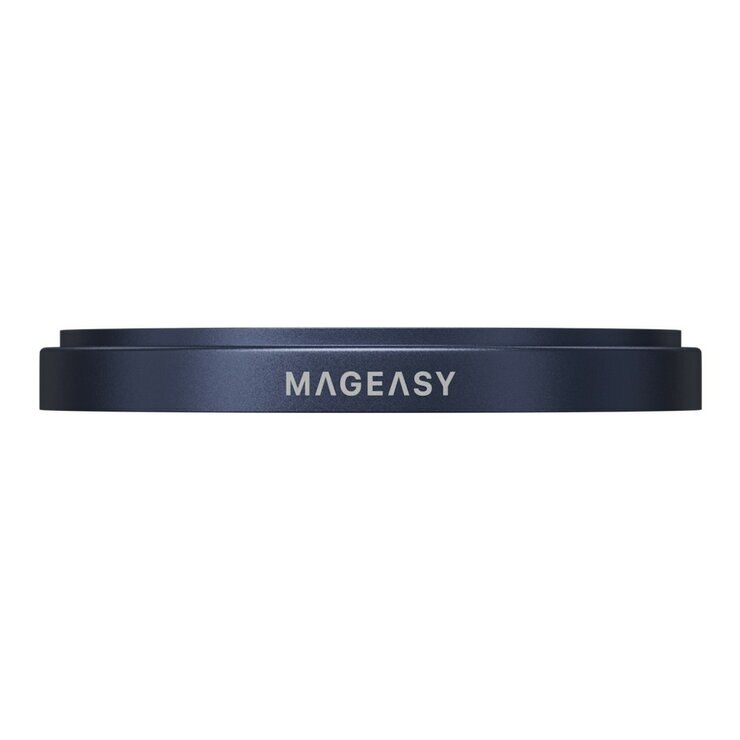 MAGEASY MagStand 360 M 磁吸旋轉支架防摔手機殼 iPhone 17 Pro Max(珊瑚) + 鏡頭保護貼Lenz(午夜) + Vetro 9H 鋼化玻璃保護膜