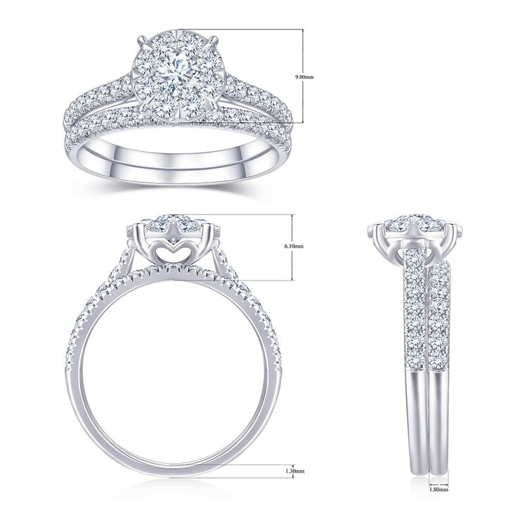 1.20克拉 圓形鑽石戒指 VS2/I