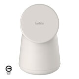 Belkin BoostCharge Pro MagSafe 15W 2合1無線快速充電底座 淺灰