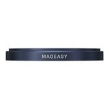 MAGEASY MagStand 360 M 磁吸旋轉支架防摔手機殼 iPhone 17 Pro Max(珊瑚) + 鏡頭保護貼Lenz(午夜) + Vetro 9H 鋼化玻璃保護膜