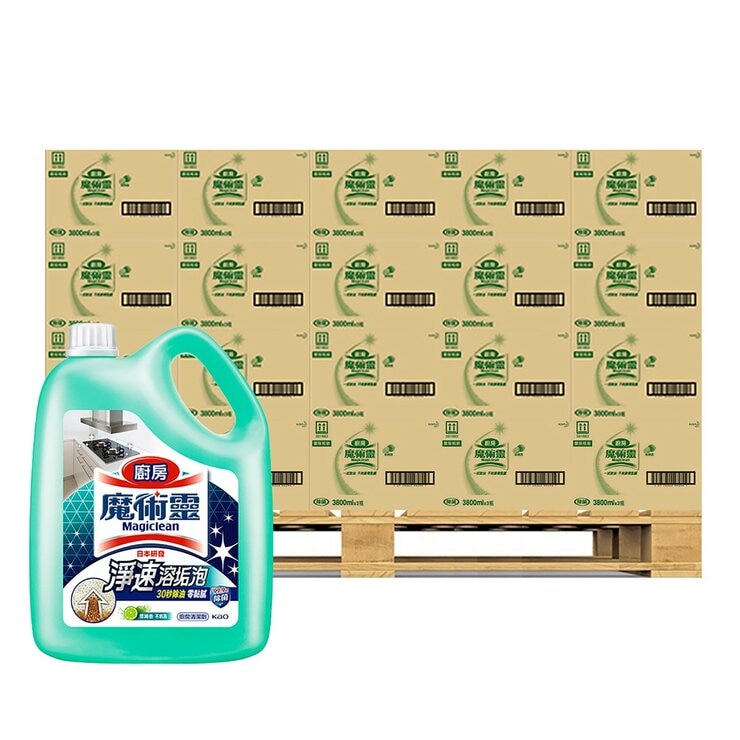 魔術靈 廚房清潔劑 萊姆香 3800毫升 X 3入 X 40箱