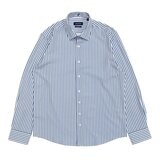 Nautica 男長袖襯衫 藍條紋