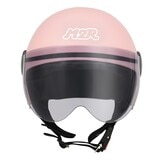 M2R 機車半露臉式防護頭盔 M505 M 消光粉紅