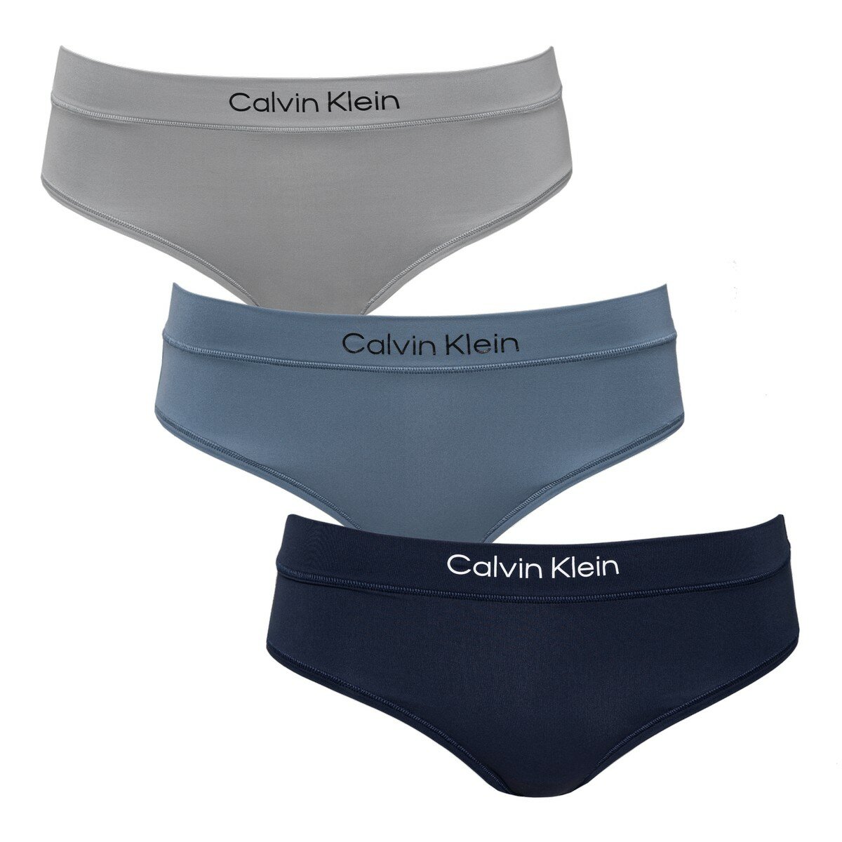 Calvin Klein 女內褲三入組 M 深藍+藍+灰 Calvin Klein 女內褲三入組 M 深藍+藍+灰