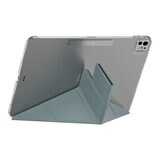MAGEASY Facet 全方位支架透明背蓋保護套 2024 iPad Pro 13吋 寧靜藍
