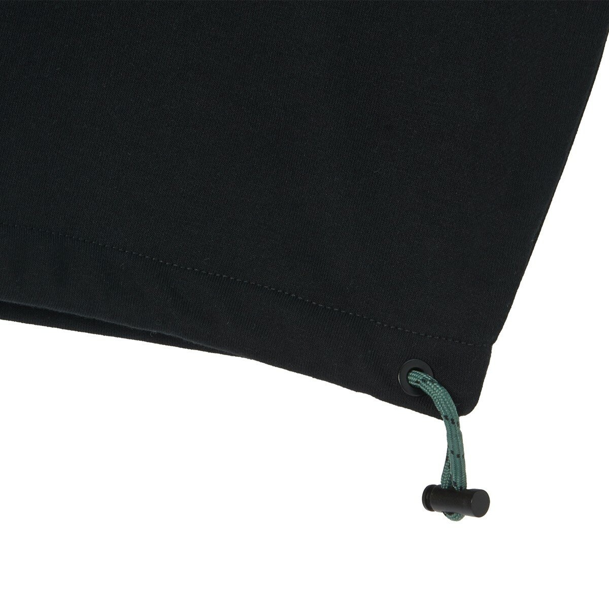 KANGOL 女長袖短版抽繩上衣 黑