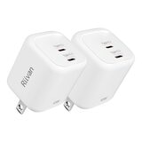 Riivan 45W GaN 氮化鎵迷你電源供應器2入組