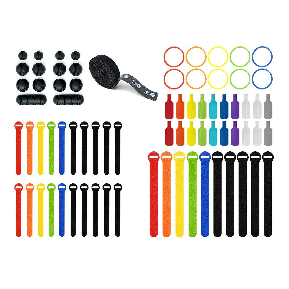 Wrap-It Storage 電線整理套組 75件 Wrap-It Storage 電線整理套組 75件