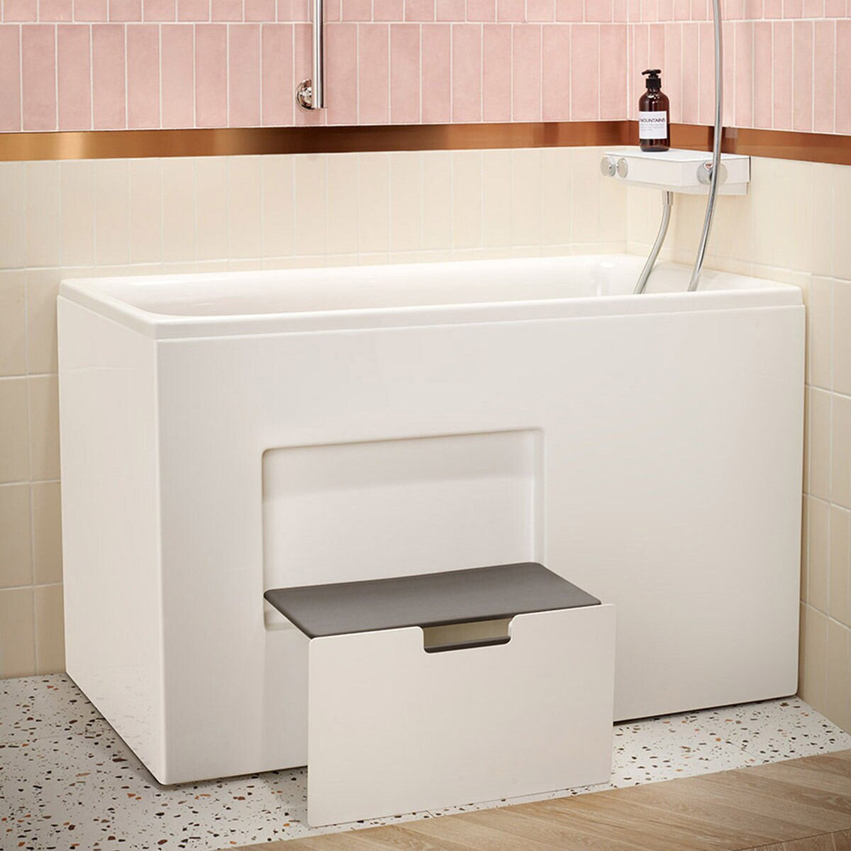 Kohler 1.2公尺坐臥式浴缸右角位 帶腳蹬 限配偏遠地區(第一區)