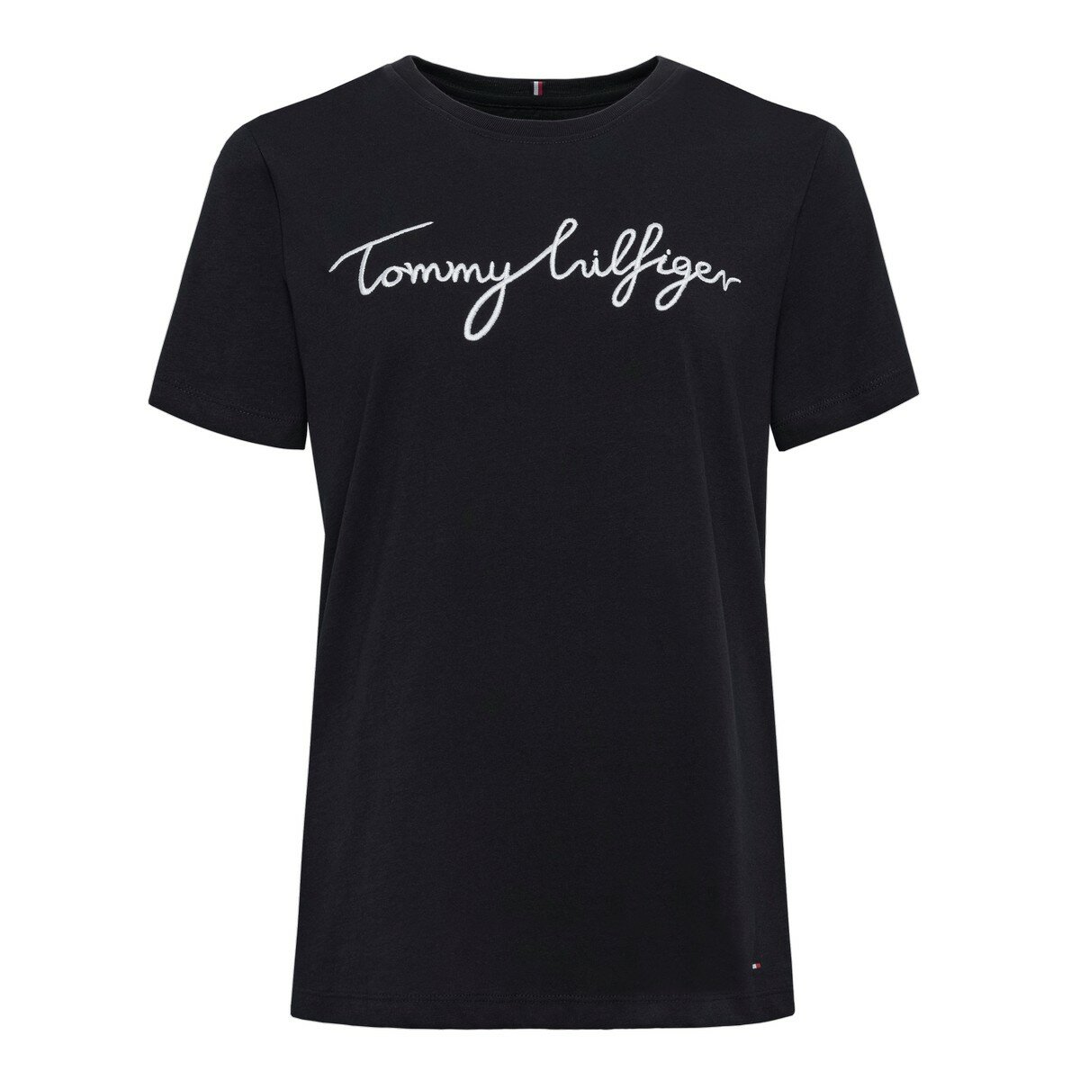 Tommy Hilfiger 女刺繡Logo短袖上衣 深藍 Tommy Hilfiger 女刺繡Logo短袖上衣 深藍