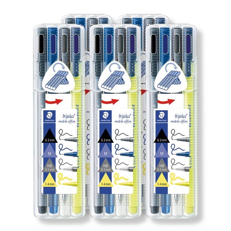 施德樓 Triplus 三角馬上寫隨身筆組 MS34SB4 5組