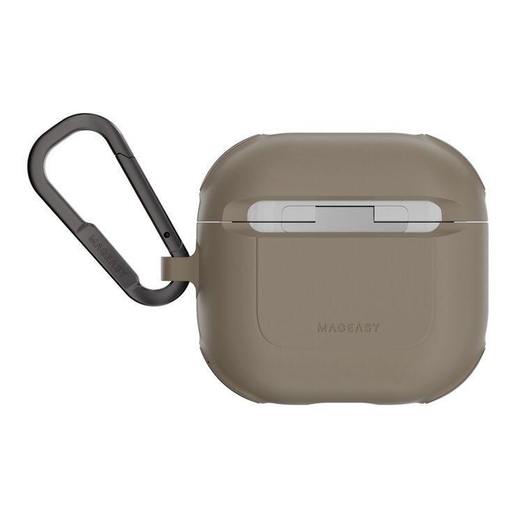 MAGEASY Odyssey 抗衝擊磁扣手繩耳機殼 AirPods 4 金屬沙 MAGEASY Odyssey 抗衝擊磁扣手繩耳機殼 AirPods 4 金屬沙