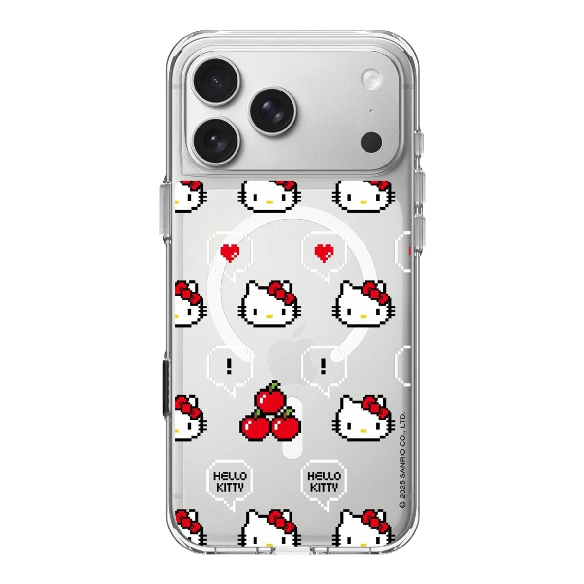 犀牛盾 iPhone 17 系列 Clear (MagSafe兼容) 抗黃化透明防摔手機殼 Hello Kitty + 9H 抗藍光鋼化玻璃保護貼