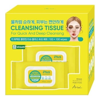 Ariul 淨膚保濕卸妝濕巾 100張 X 2入 Ariul 淨膚保濕卸妝濕巾 100張 X 2入