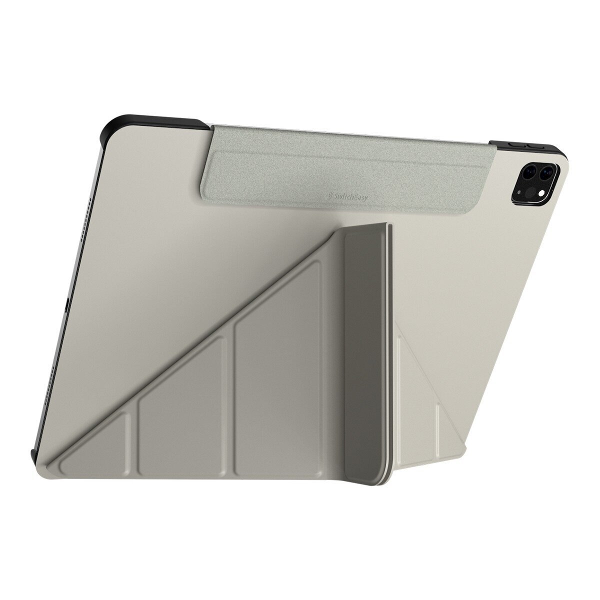 SwitchEasy Origami 全方位多角度支架保護套 iPad Air 13吋 M3 / M2 & iPad Pro 12.9吋 2022 M2 - 2018 星光白