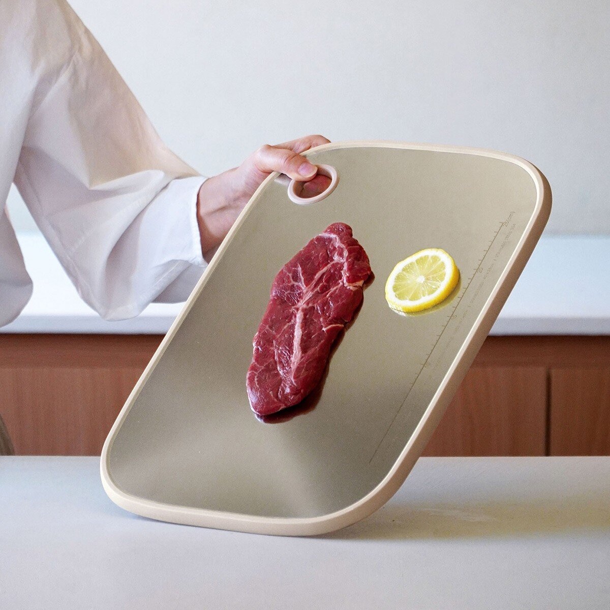 Mari Steiger 雙面砧板 奶油白