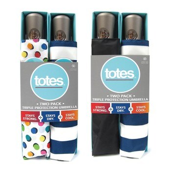 Totes 三折自動開收傘2件組 Totes 三折自動開收傘2件組