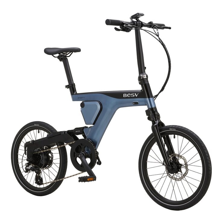 BESV 折疊電動輔助自行車 PSF1 灰藍色
