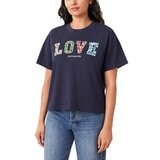 Scotch & Soda 女圓領短袖上衣 深藍