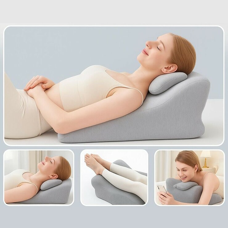 Essential Comfort 涼感記憶棉多用倚靠枕 62.5公分 X 33.7公分 X 21公分