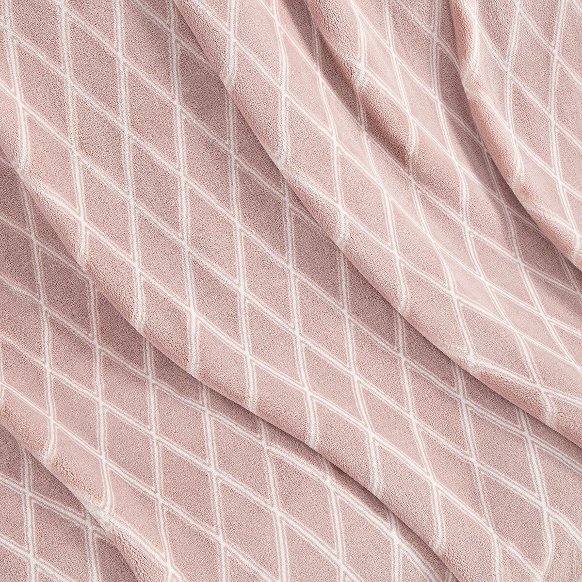 Casual Living 印花柔軟舒適毛毯 152公分 X 177公分 粉