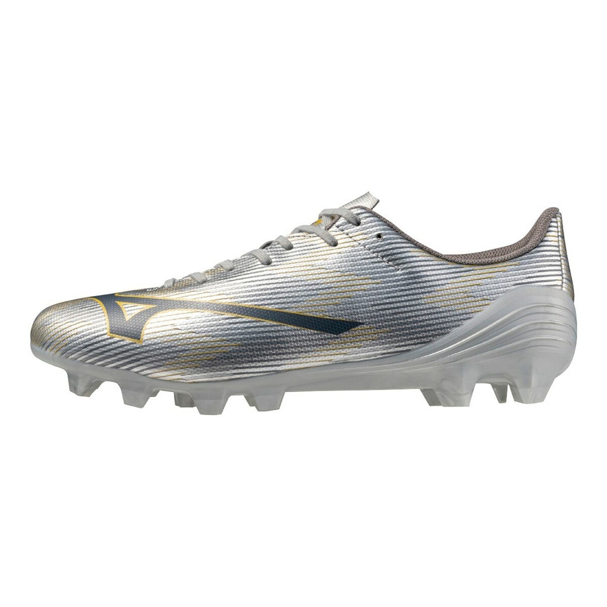 Mizuno 男足球鞋 α ll SELECT P1GA256504 銀+金
