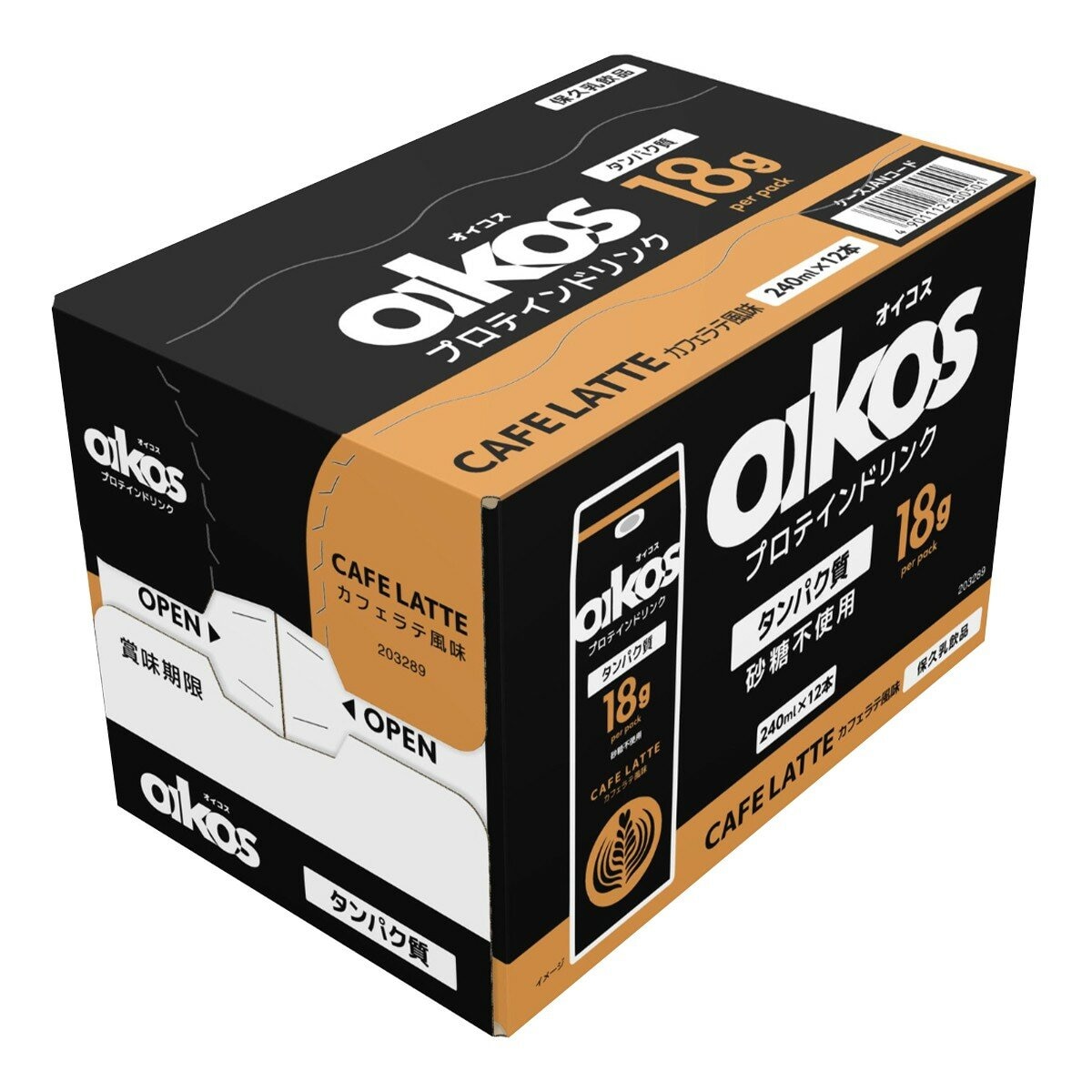Oikos 咖啡拿鐵風味蛋白飲 240毫升 X 12入