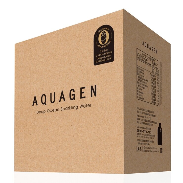 AQUAGEN 海洋深層氣泡水 330毫升 X 24入