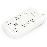 CyberPower 防突波 8 插座 2 USB 充電延長線