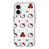 犀牛盾 iPhone 17 系列 Clear (MagSafe兼容) 抗黃化透明防摔手機殼 Hello Kitty + 9H 抗藍光鋼化玻璃保護貼