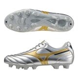 Mizuno 男足球鞋 MORELIA ll CLUB P1GA251604 銀+金