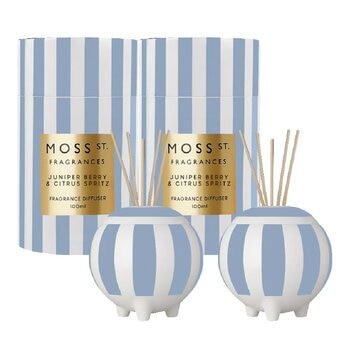 MOSS ST. FRAGRANCES 迷你陶瓷擴香 100毫升 X 2入組 杜松子柑橘汽水