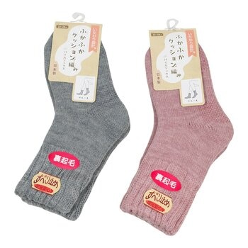 Nakai 女保暖襪 2入 灰+粉