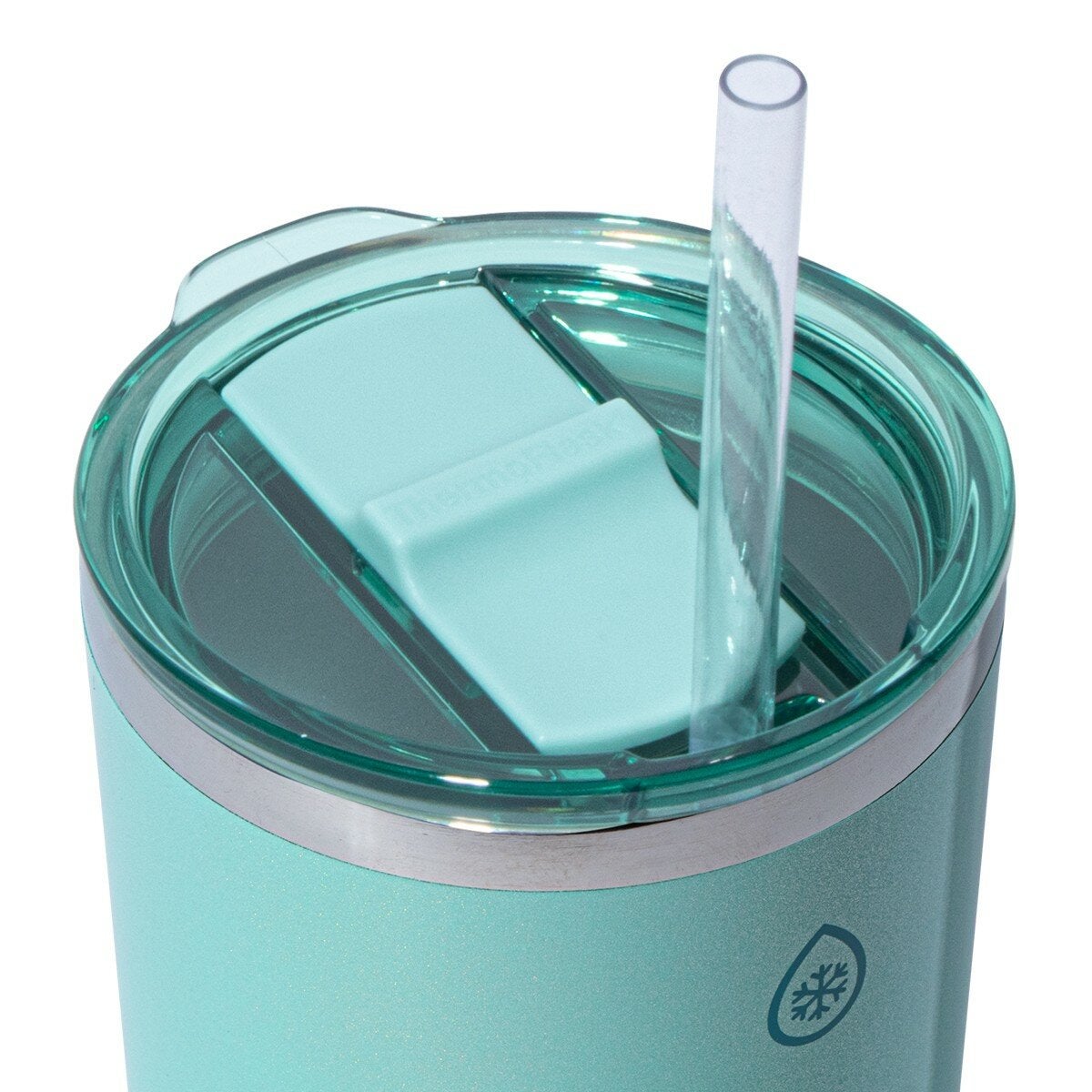 ThermoFlask 不鏽鋼保冷保溫馬克杯 含吸管 474毫升 X 2件組 紫+綠 ThermoFlask 不鏽鋼保冷保溫馬克杯 含吸管 474毫升 X 2件組 紫+綠
