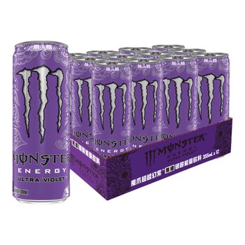 魔爪 超越幻紫碳酸能量飲料易開罐 355毫升 X 12入