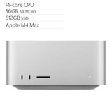 Apple Mac Studio 搭配 Apple M4 Max 晶片 14 核心 CPU 32 核心 GPU 36GB 512GB